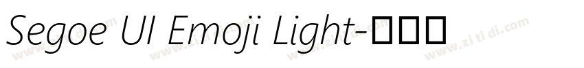 Segoe UI Emoji Light字体转换
